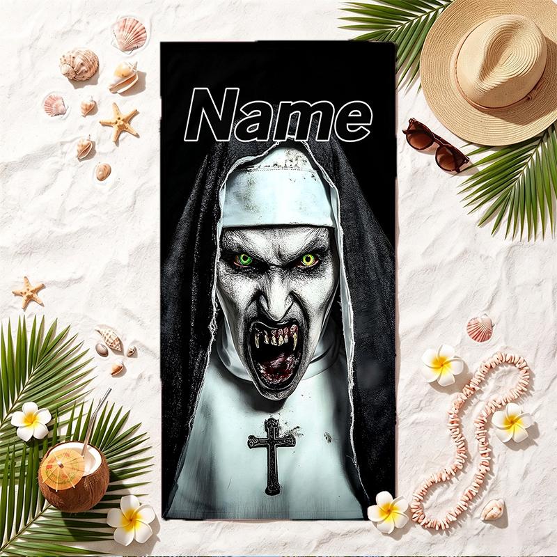 THE nun Soft Beach Towel Stylish Beach Pool Towel for Summer Seaside Vacation Travel