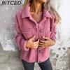 Women's Vintage Casual Lattice Print Autumn Winter Long Sleeve POLO Neck Jackets & Coats