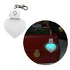 LED Light Sublimation Ornament Blanks for DIY Crafts and Christmas Decoration Clear Acrylic Heart Shaped Keyring Pendant
