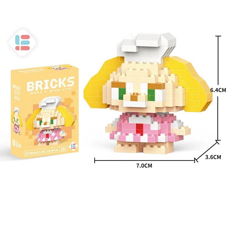 LiLo Stitch Игрушки Строительные Блоки Пикачу лего Аниме Мультяшный Персонаж Модель Строительные Блоки Игрушка для детей Подарок