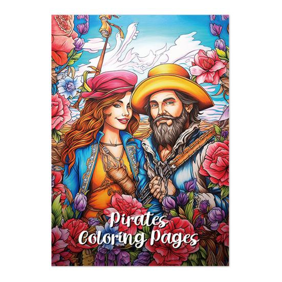 Anime Characters Coloring Book for Adults Teens Skull Woman Coloring Book DIY Stress Relief Art Book