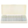 50Pcs Microbial Specimen Slices Prepared Microscope Glass Slides with Storage Box