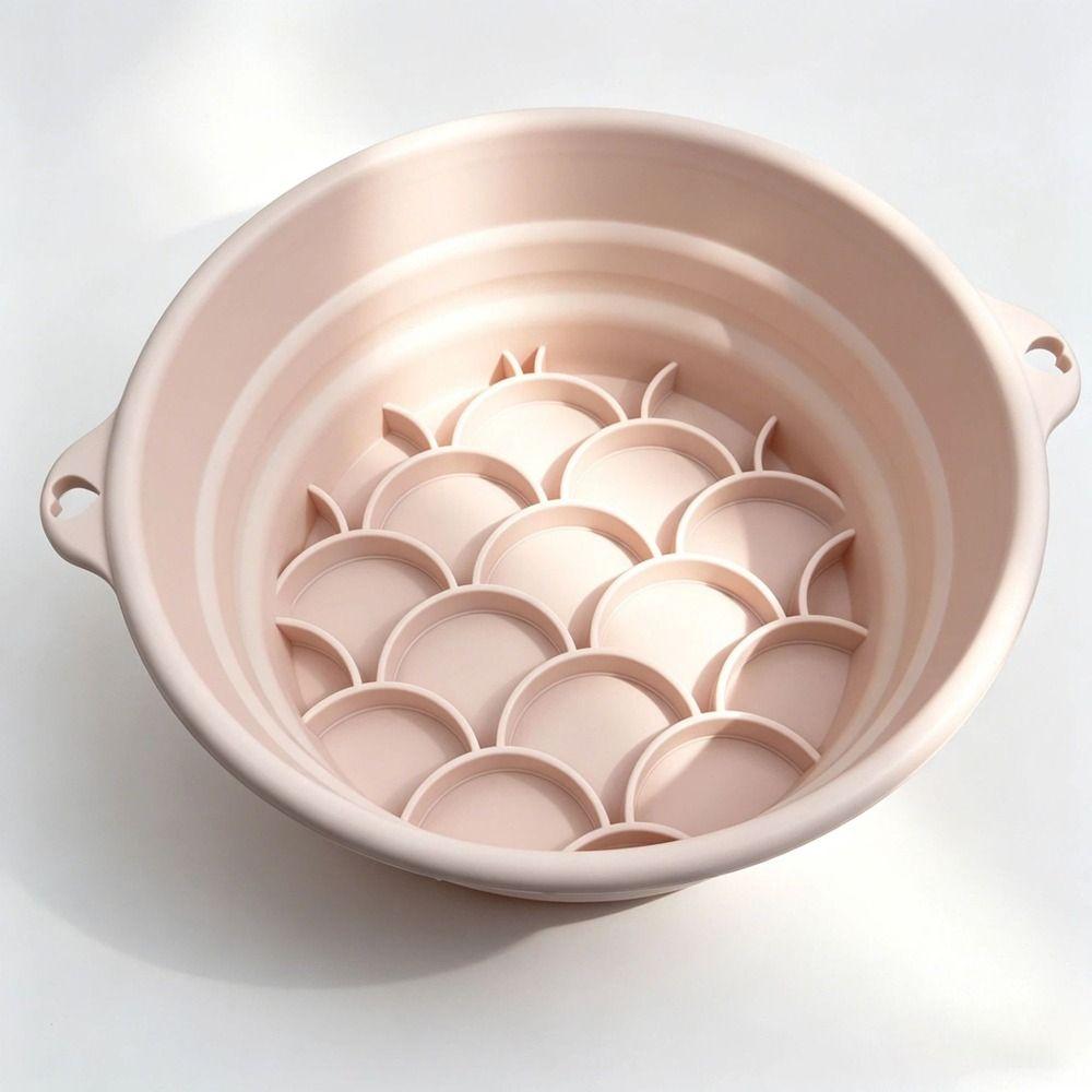 Silicone Face Ice Bath Bowl Built-in Ice Tray Skincare Washbasin  Household Care