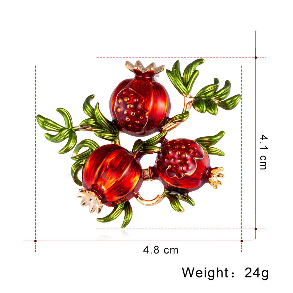 Women Retro Fruits Design Fashion Brooch Breastpin All Matching Clothes Decoration Jewelry