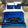 Ретро Постельное Белье с Принтом Gtr Racing Изысканный Набор Постельных Принадлежностей Пододеяльник Комплект Покрывал Постельное Белье Роскошный Подарок на День Рождения