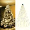LED String Lights with Ring: Christmas Tree, Roof, Garden, and Outdoor Wall Decorations
