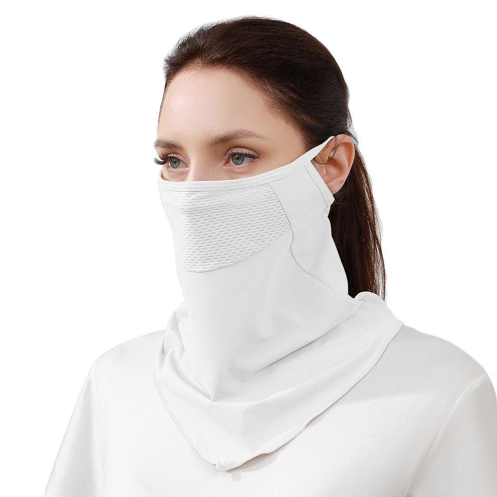 Ice Silk Summer Mask Sun Protection Neck Gaiter Scarf Breathable Cycling Balaclava Hiking