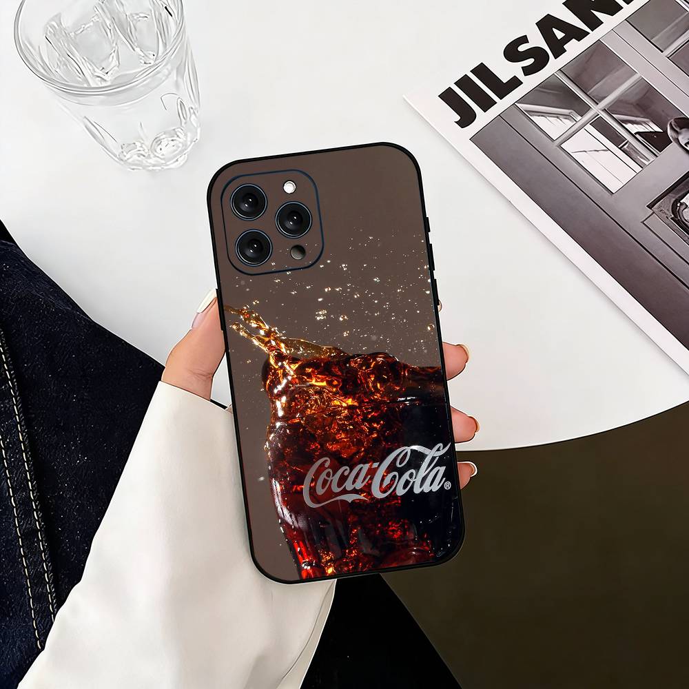 CocaS-S Модный Чехол для Телефона C-Cola Силиконовый Мягкий Для IPhone 17 16 15 14 13 12 11 X XR Plus Pro Max Plus