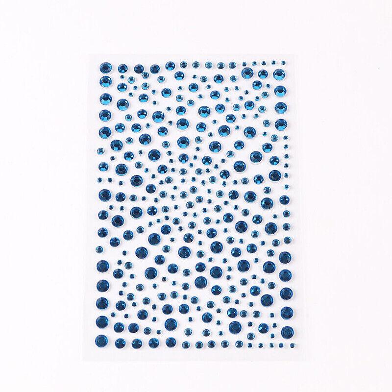 Яркие самоклеящиеся стразы для украшения лица и тела