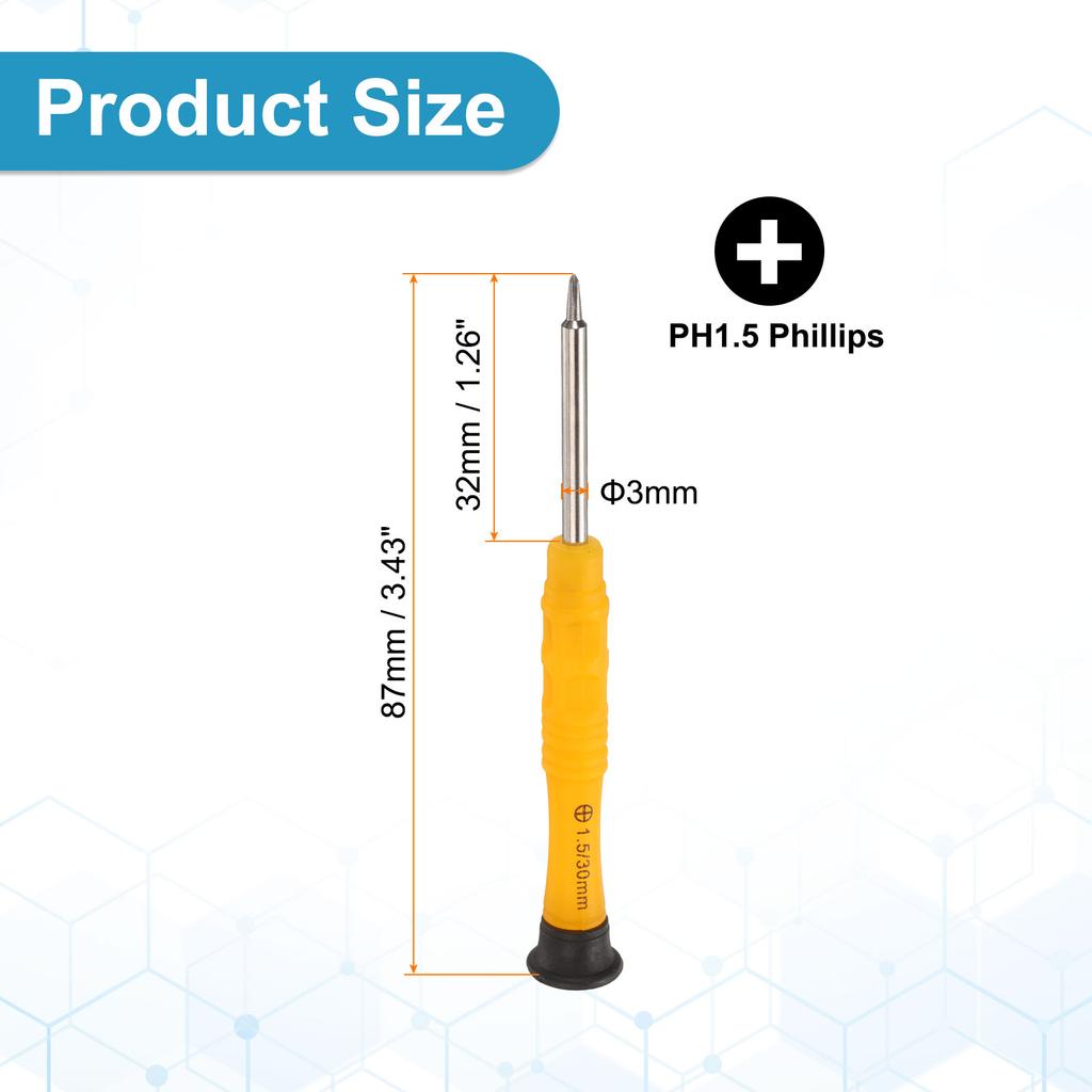 2/5/10 шт. PH1.2-PH2 SL1.5 SL2 Мини Torx Крестовая Y-образная Пятизвездочная Шлицевая Отвертка 3 мм Хвостовик Ремонт Мелкой Бытовой Техники