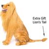 King of the Jungle Pet Transform Costume Funny Dog Lion Wig Hat Pet Lion Mane Headpiece for Dogs Celebration Dress Up