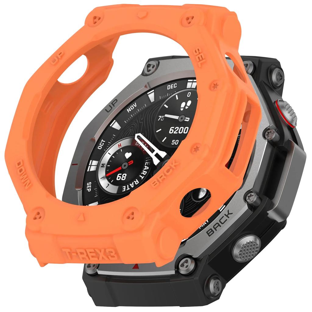 Защитный чехол из ТПУ для умных часов Amazfit T-rex 3, покрытие ремешка, мягкий силиконовый бампер для Trex 3Pro 48, защитный корпус, аксессуары
