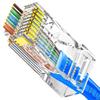 Металлический экранированный проходной коннектор RJ45 для кабелей Cat 5, 6, 7