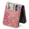 Glitter Bling Protection Phone Case for Samsung Galaxy Z Flip 7 FE 6 5 4 3 5G Flip6  Flip7 Wallet Cards Holder Leather Cover