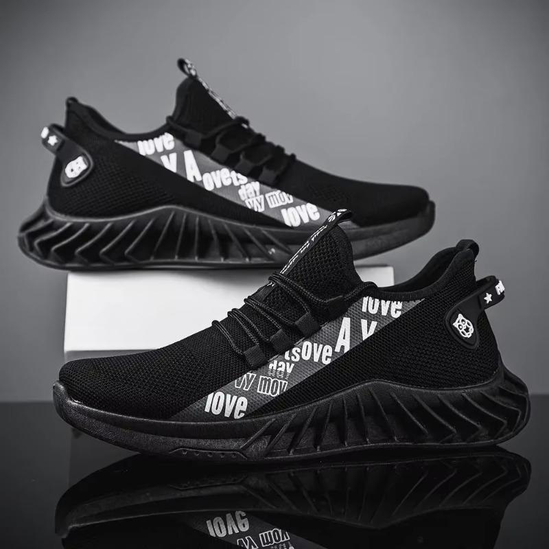 New Spring and Autumn Soft Soled Running Men's Mesh Breathable Casual Sports Shoes Men's Coconut Trendy Shoes Men's Shoes