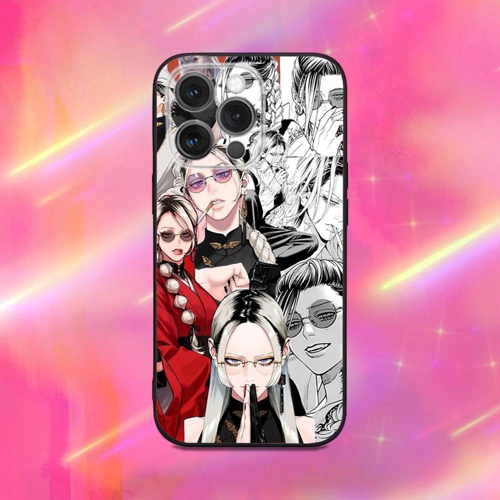Gokurakugai Tao Saotome Phone Case For iPhone 16,15,14,13,12,11,Pro,Max,Plus,X,XS,XR,SE,8,7,Mini,Soft Silicone Black Case