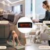 3D Пламя Камин Увлажнитель Тихий Аромадиффузор с Пультом 150 мл Диффузор Эфирных Масел Разноцветные Режимы Света для Дома Офиса(черный)