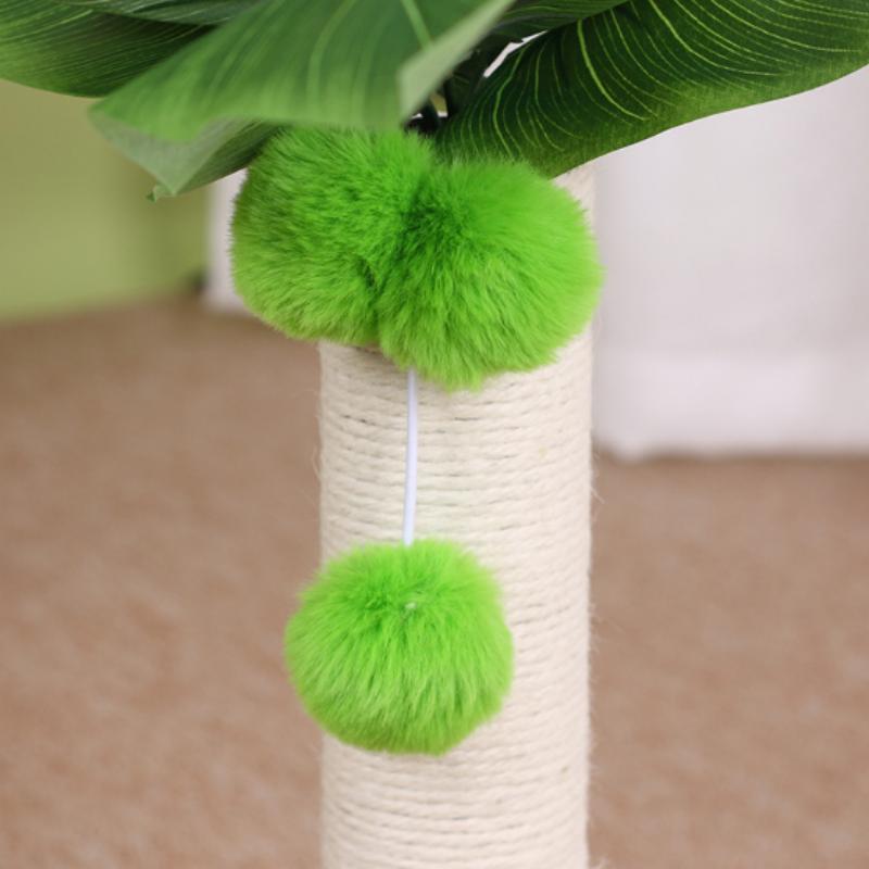 Кокосовая когтеточка для кошек BOOTEELY, стойкая к истиранию и не оставляющая мусора, веселые занятия для кошек