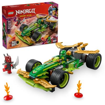 Игрушка LEGO Ninjago Гоночный автомобиль Ллойда с инерционным механизмом - Подарок на день рождения, Конструктор, для мальчиков и девочек, Возраст 7, 8, 9 лет, Начальная школа, Транспортное средство, Машина, Мини