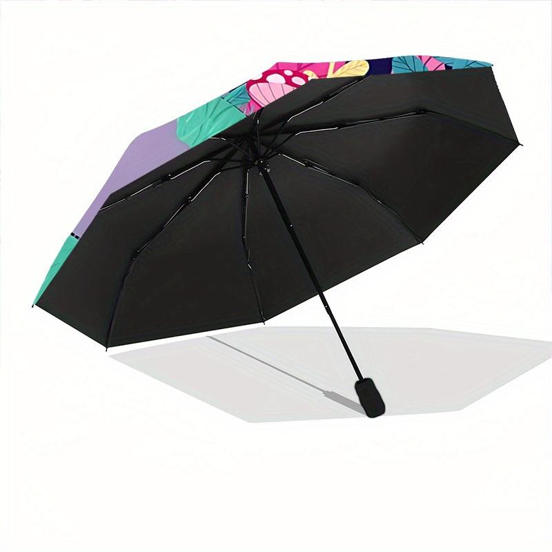 1pc Robot Garden Automatic Open/Close Umbrella, Portable Folding Umbrella for Travel, Themed Events, It is suitable as a gift for various festivals, O