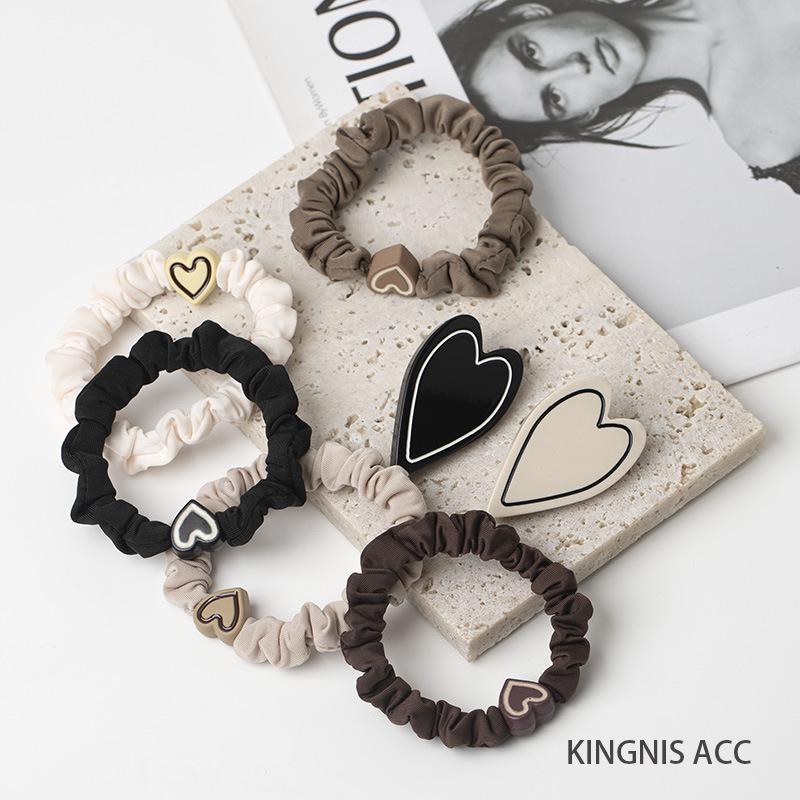2025 Высокоэластичная повязка на голову и повязка для волос Love: Прочный, бережный к волосам, высококачественный нишевый дизайн для женщин