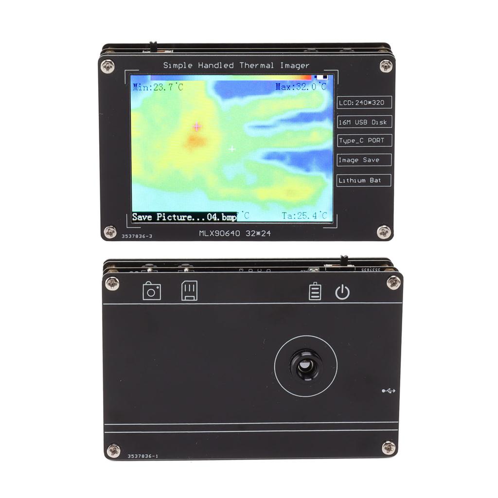Инфракрасный тепловизор портативный DIY ЖК-цифровой высокоточный инфракрасный датчик температуры для