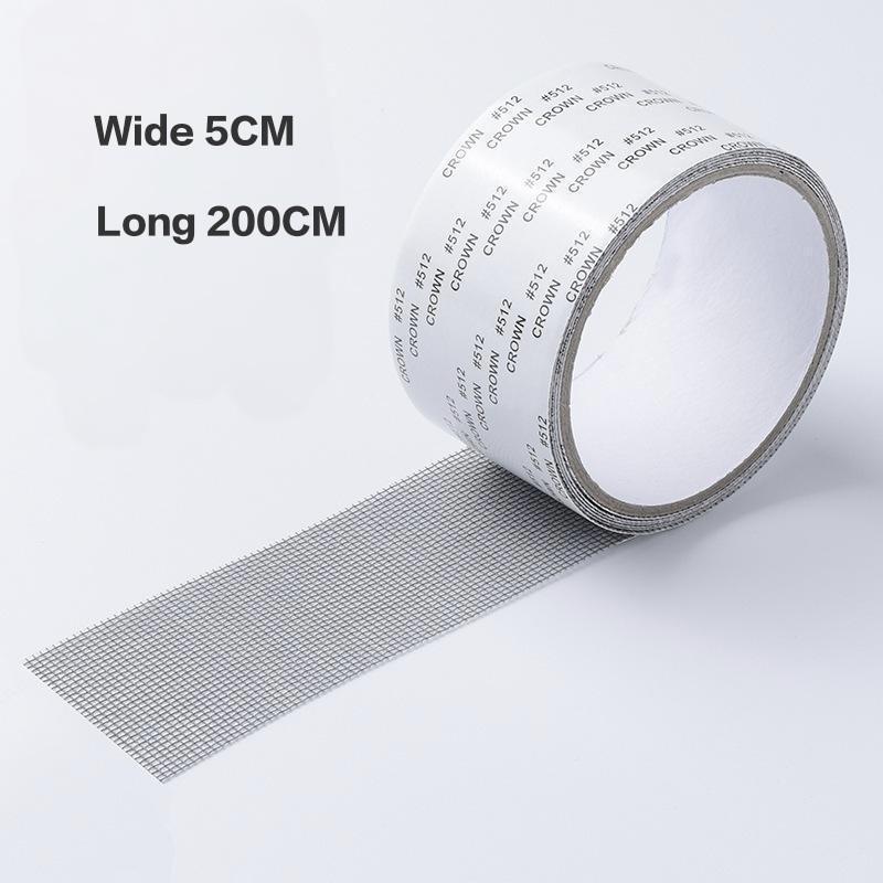 Strong Waterproof Self-Adhesive Window Screen Repair Mesh Tape for Covering Holes Tears Anti-Insect Mosquito Net Door Fix Patch Power Window 7