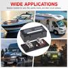 M10 4 Terminal Power Distribution Block Bus Bar 12-48V 750A for Automobile Boat RV Screw Terminal Power Distribution Block