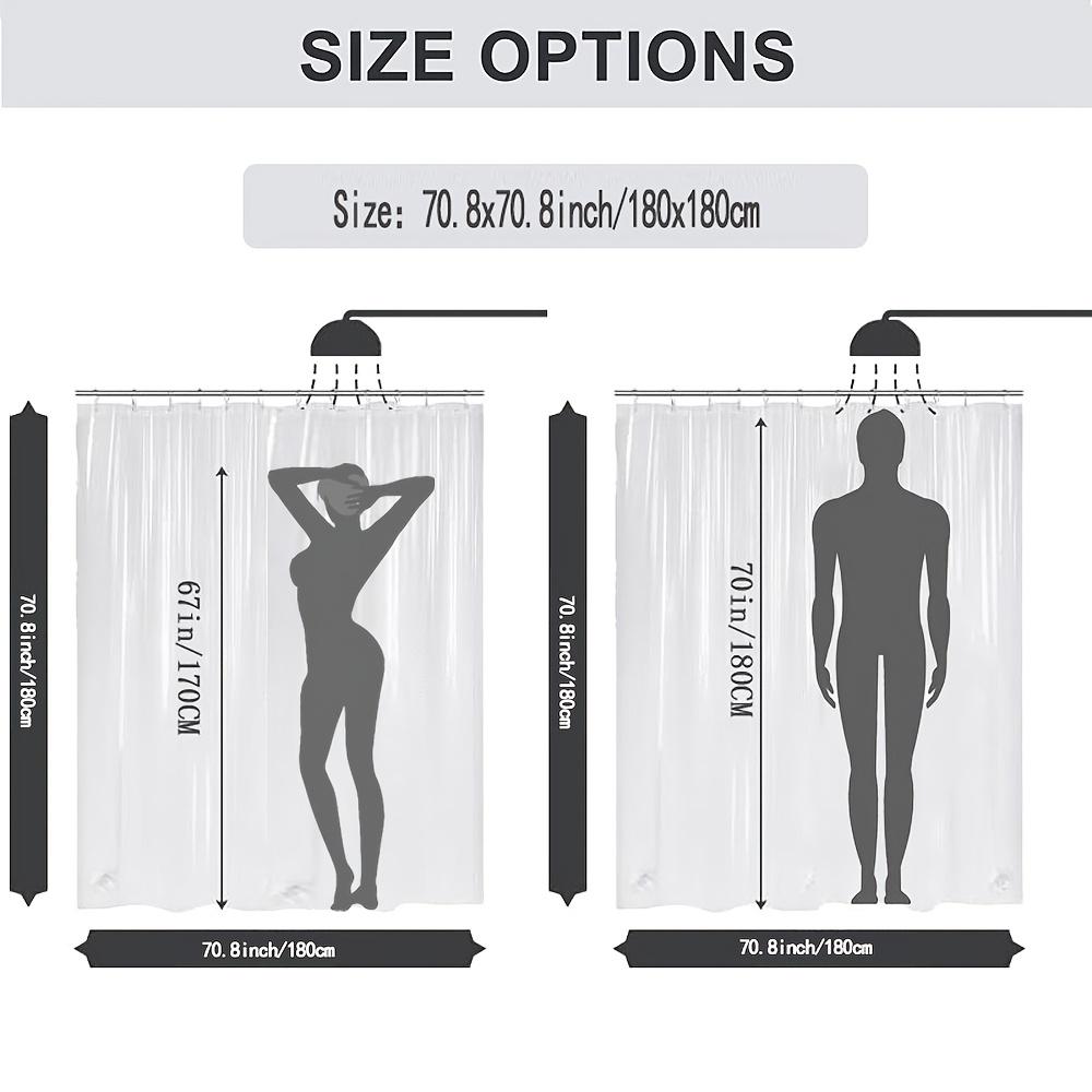 Украсьте свою ванную комнату водонепроницаемой шторкой для душа с изображением безмятежных листьев и бутонов лотоса для создания спокойной атмосферы.