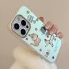 Позолоченный Милый Милый Питомец Подходит для Чехла Мобильного Телефона Iphone17 16 Лазерный 15Promax Поколение 14 Мультяшный 11 Гальваническое Покрытие