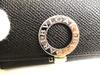Authentic BVLGARI Black Leather Logo Clip 6 Pics Key Cases #9910  Open box