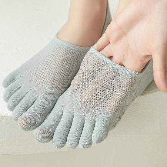 1 пара женских носков с низким носком, нескользящие, дышащие, впитывающие пот, хлопковые носки с мелким горлом, летние эластичные однотонные носки-невидимки