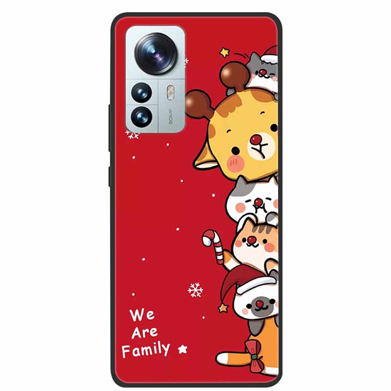 Christmas Case For Xiaomi 12 / 12 Pro / 12 Lite Case Xiaomi11 Pro 12S Ultra Lite Soft TPU Silicone Covers for Xiaomi 12 Lite Bag
