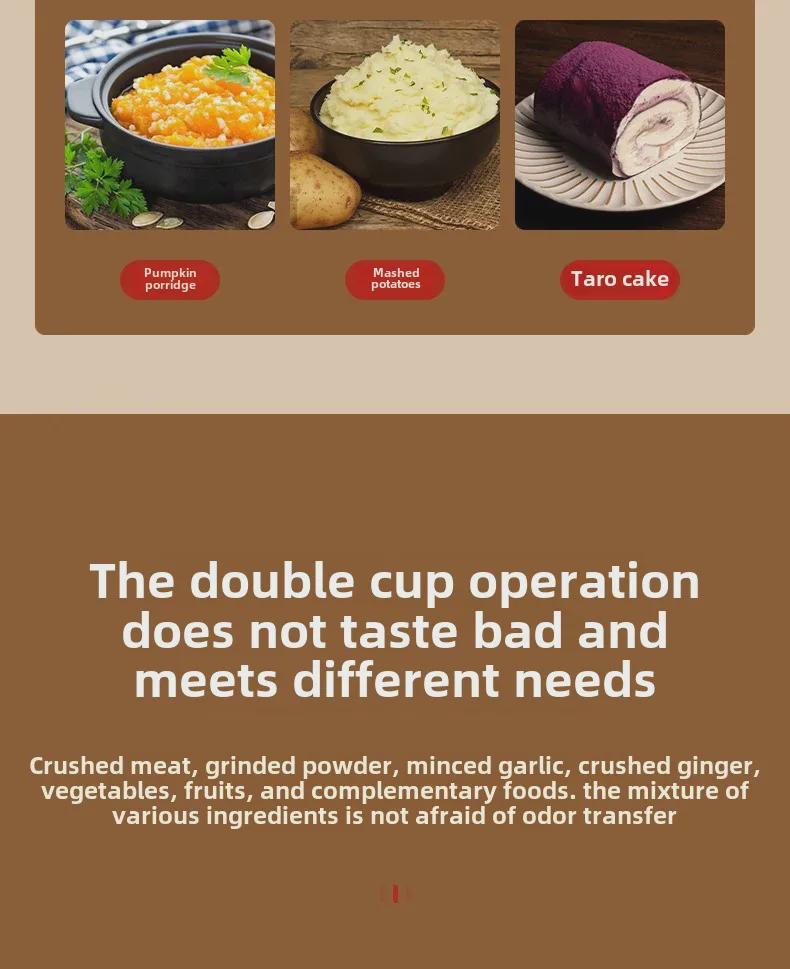 Многофункциональная мини-электрическая чесночница и комбайн для детского питания