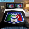 Italy Football Crest 3PCS Bedding set,Ideal for 1pc Duvet Cover And 2pcs Pillowcases Perfect for Fan gift,Ideal for Bedroom, Dormitory