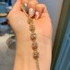 Dopamine Bracelet Simulation Paraiba Simple Green Gold White Multi-color Colorful Treasure New Women
