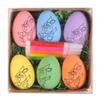 1 Set Easter Egg Painting Kit Creative Cartoon Easter Egg Coloring Craft Kits DIY Craft Set for Kids