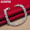 925 Sterling Silver Brand Design Charm Chain Bracelet Jewelry