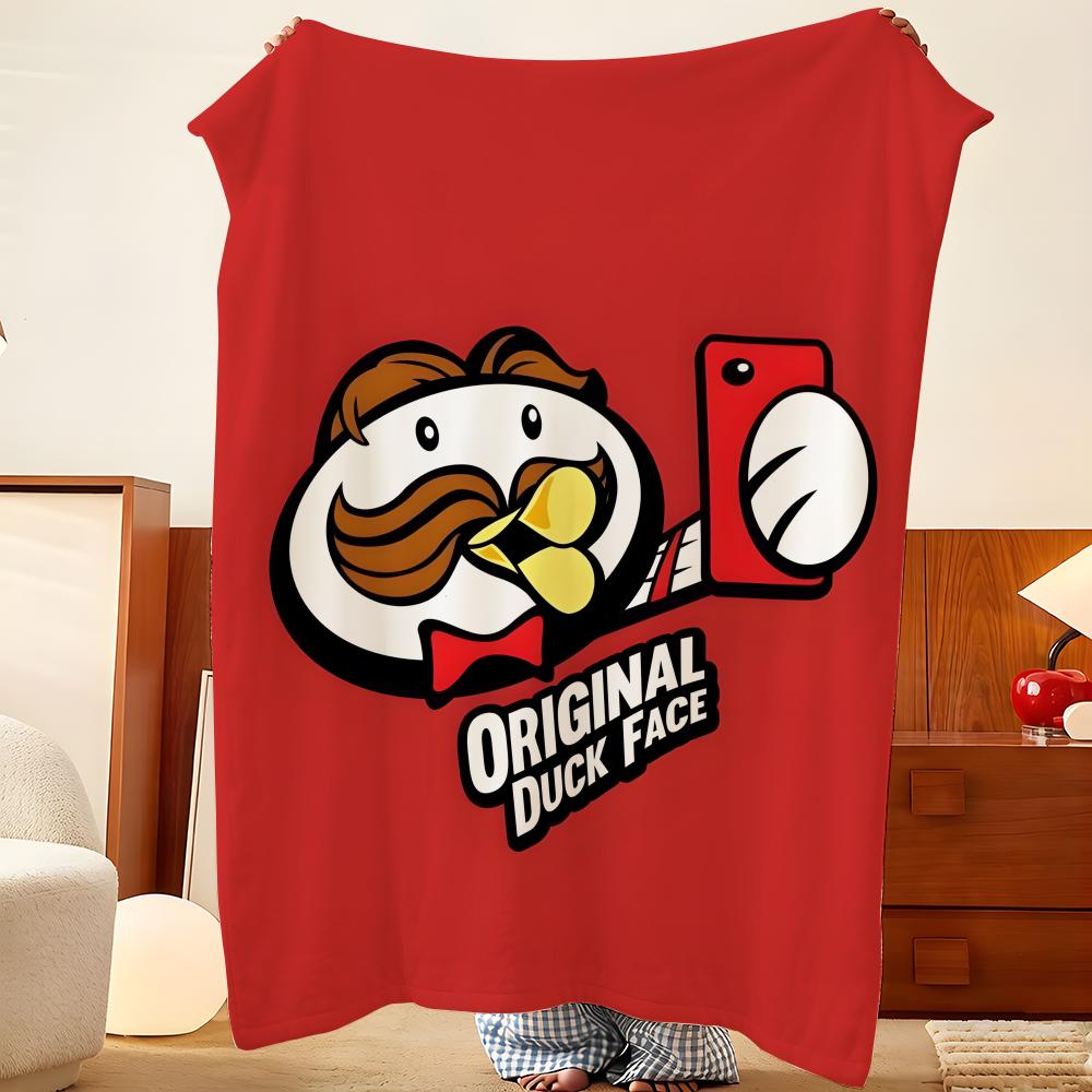 Фланелевое одеяло Pringles Throw, легкое, уютное, прочное, моющееся, милое, классное