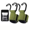 1 pair Adjustable Weight Lifting Grip Hook Pull-up Steel Hook Grips Strap  Weightlifting