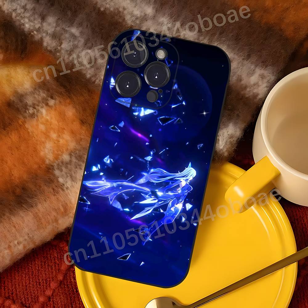 Чехол для телефона Genshin Impact S-Skirk для iPhone 17,16,15,14,13,12,11,Pro,Max,Plus Ударопрочный чехол