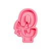 Silicone Molds Bowknot Number Molds Handmade Baking Molds Epoxy Resin Mold Birthday Candle Castings Molds Craft Supplies