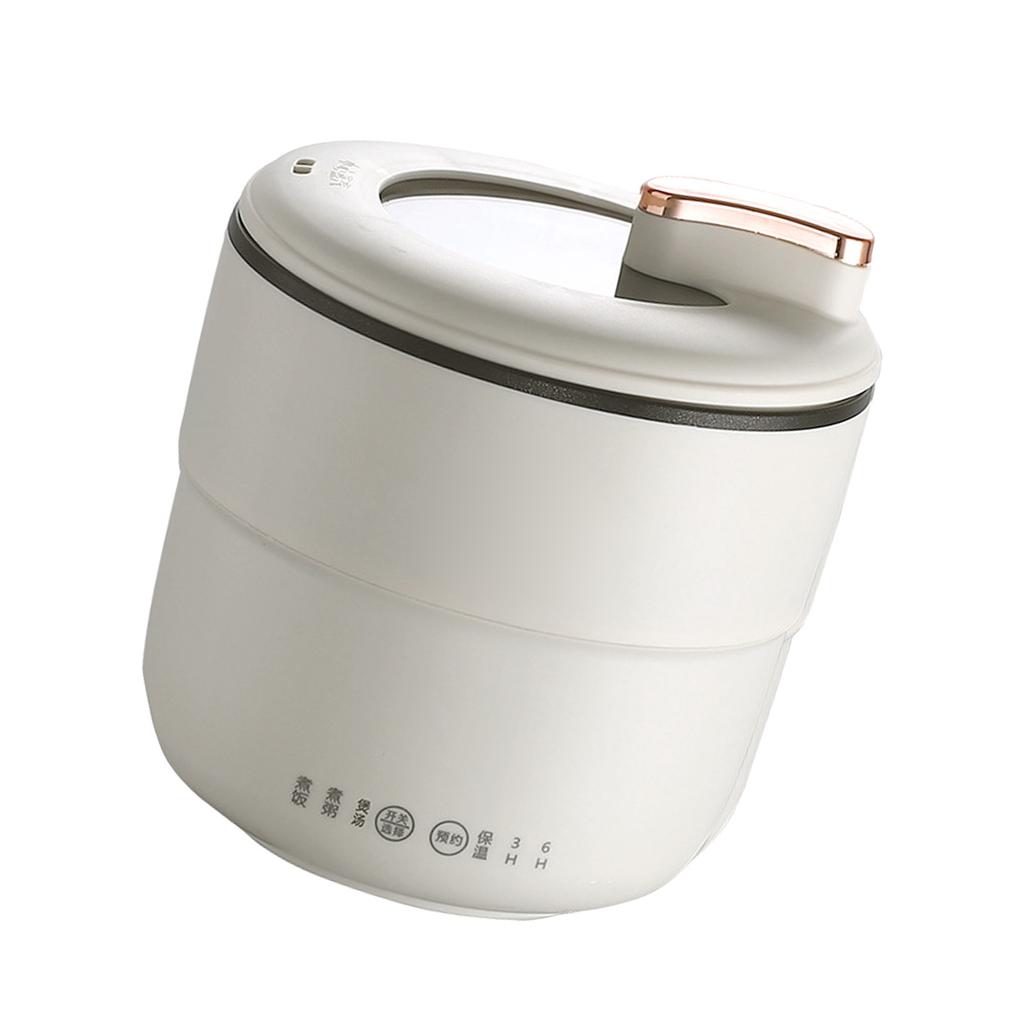 Portable Mini Rice Cooker 1.8L Small Electric Nonstick Rice Cooker With Overheat Protection Auto Power Off