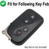 Key Fob Cover Case Fit for 2005-2018 Lexus ES350 GS300 GS350 GS430 GS450h ISC IS250 IS350 LS460 LS600h Keyless Entry Remote Case Holder ABS Carbon