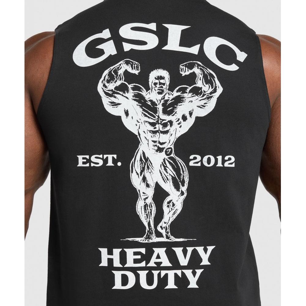 Gymshark Тяжелый танк черный A2b9h Bb2j