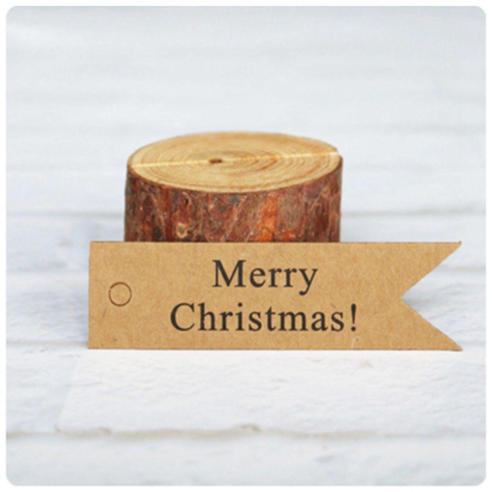 Rope Gift Wrapping Party Supplies Kraft Paper Tags Gifts Label Xmas Hanging Christmas Ornaments