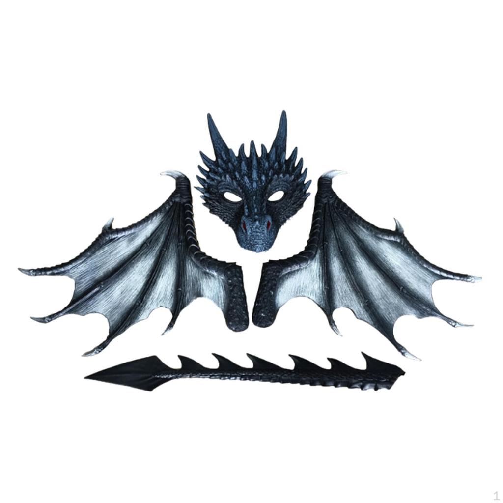 Детский костюм дракона с хвостом для Хэллоуина