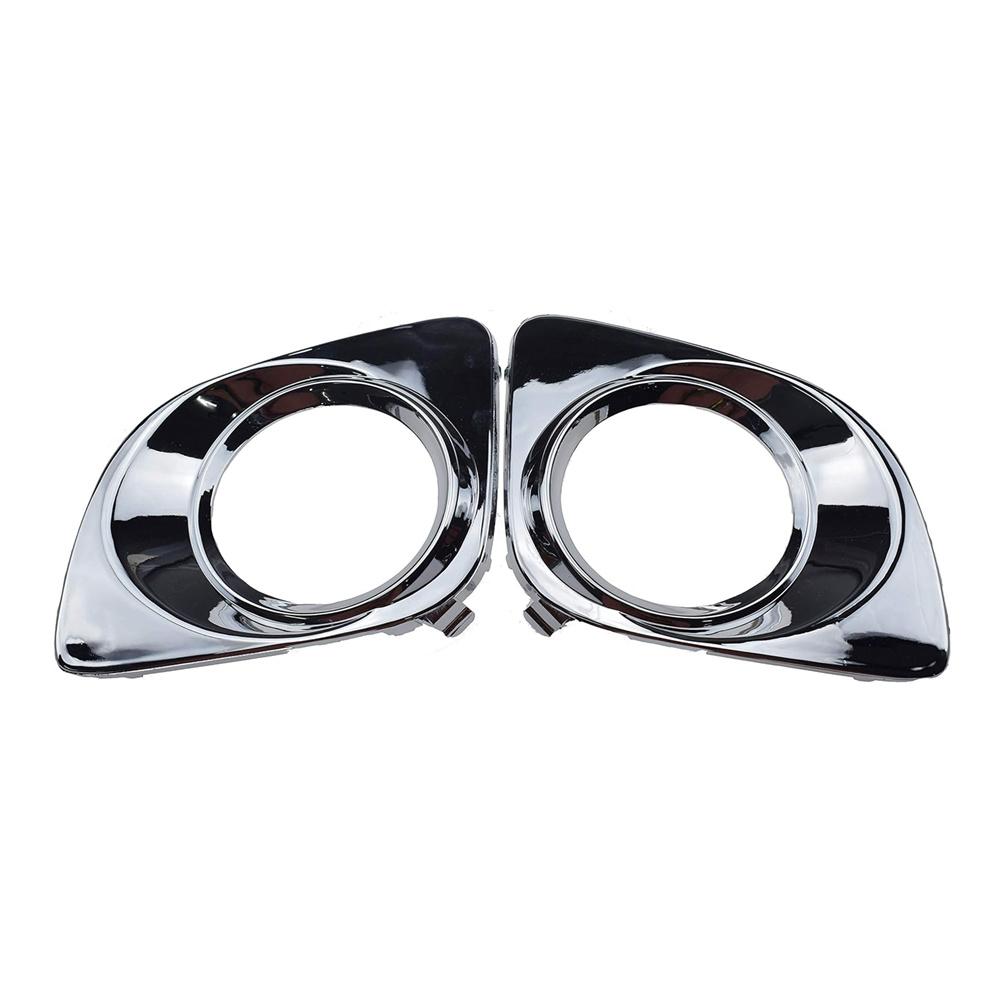 Левая и правая хромированные накладки на противотуманные фары переднего бампера подходят для Toyota Venza 2009-2012
