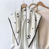 Retro simple and versatile big triangle scarf women's spring summer high-end feeling bag headscarf scarf shawl fart curtain decoration