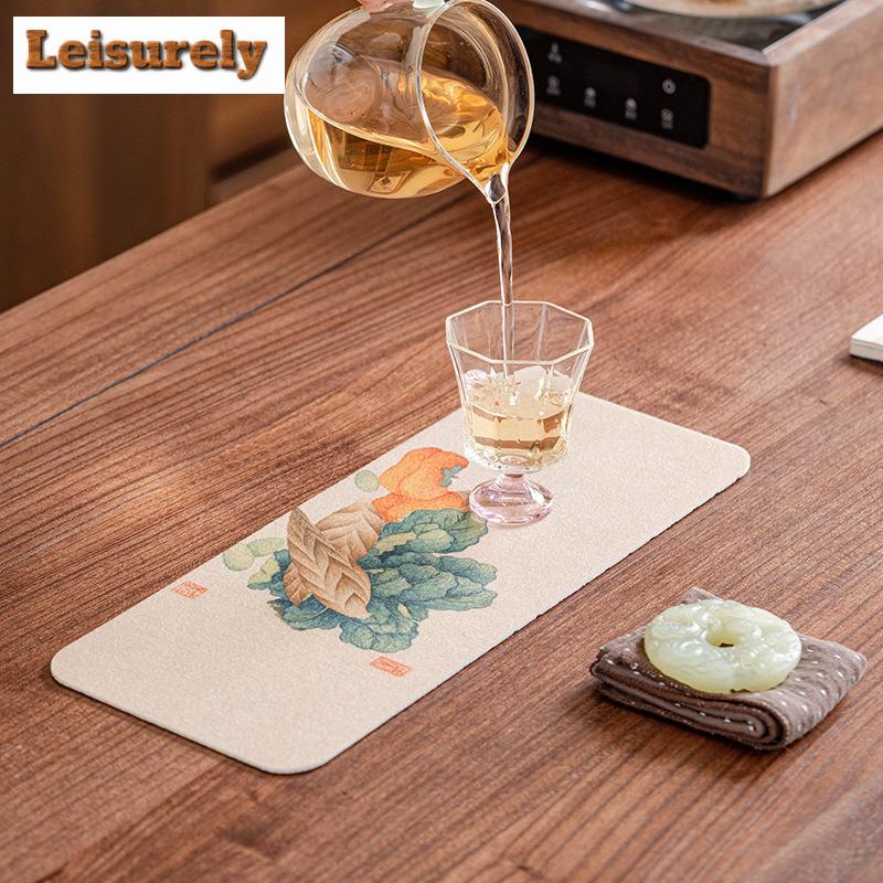 Разные овощи Двенадцать отверстий Прямоугольные подставки для чайного столика Дзен Подставка под напитки Салфетка для обеденного стола Китайский чайный сервиз Ремесло